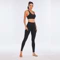 Sports Wear Set Non See Through Fitness Tights Tummy Control Custom Yoga Pants